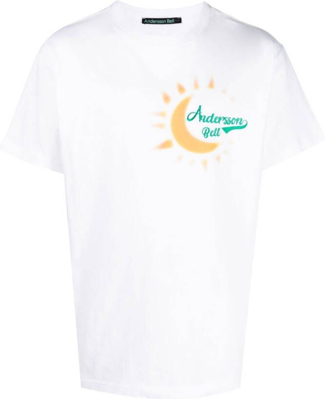 Andersson Bell T-shirt met geborduurd logo Wit