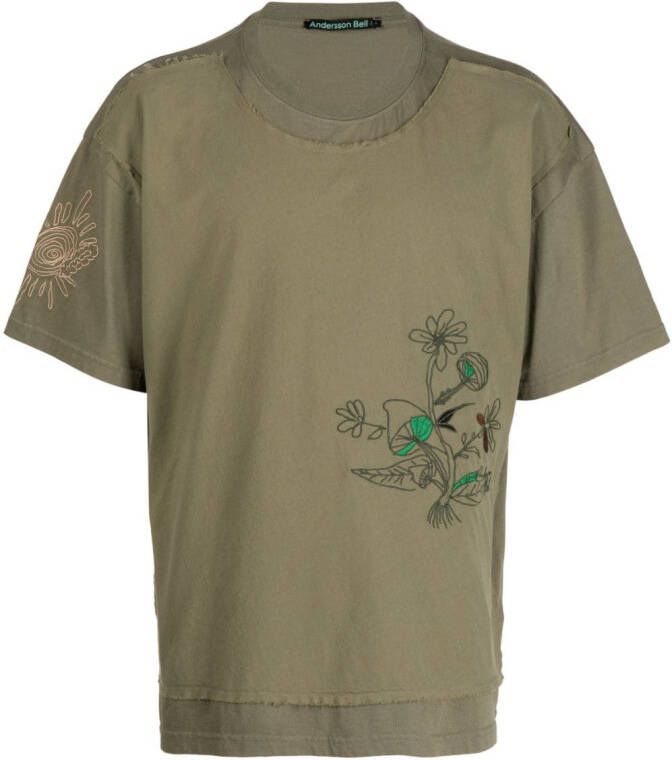 Andersson Bell T-shirt met borduurwerk Groen