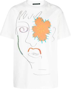 Andersson Bell T-shirt met print Wit