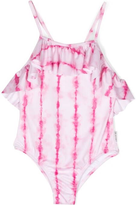 Andorine Badpak met tie-dye print Roze