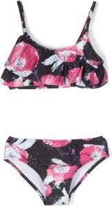 Andorine Bikini met bloe print Roze