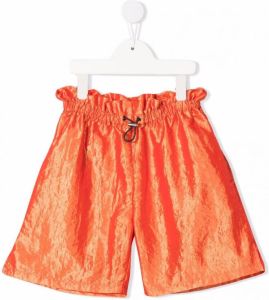 Andorine Glanzende bermuda shorts Oranje