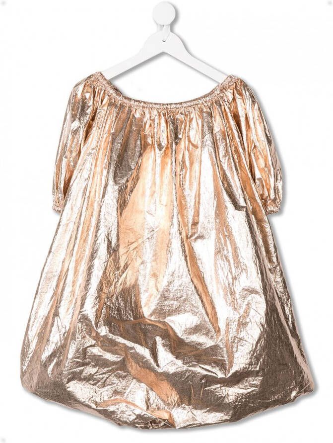 Andorine Metallic jurk Goud