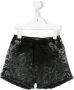Andorine raw edge mini shorts Zwart - Thumbnail 1