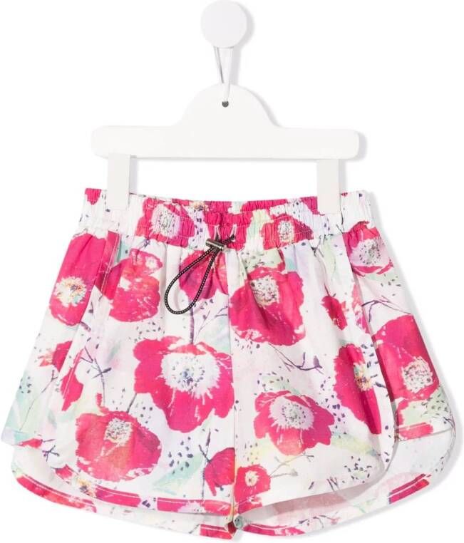 Andorine Shorts met bloemenprint Roze