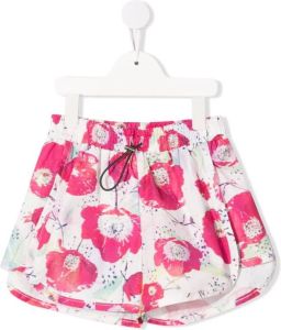 Andorine Shorts met bloe print Roze