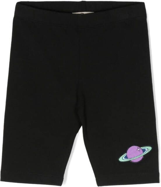 Andorine Shorts met patch Zwart