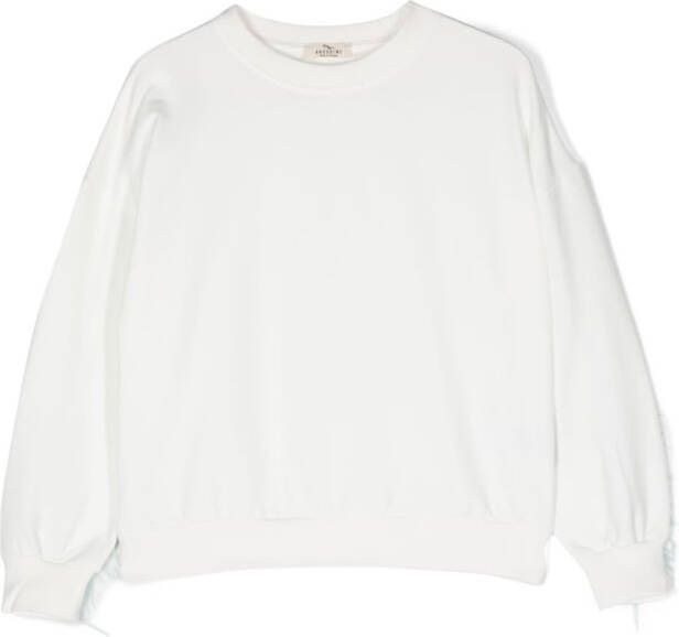 Andorine Sweater met logoprint Wit