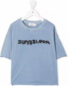 Andorine T-shirt met tekst Blauw