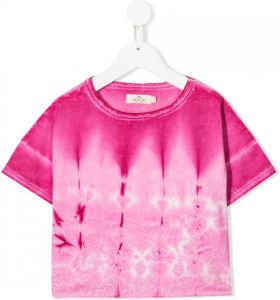 Andorine T-shirt met tie-dye print Roze