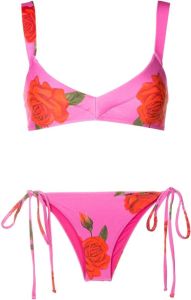 Andrea Bogosian Bikini met bloemenprint Roze