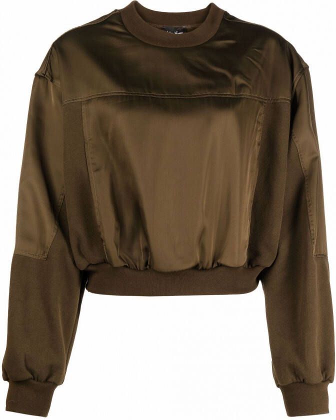 Andrea Ya'aqov Cropped sweater Groen