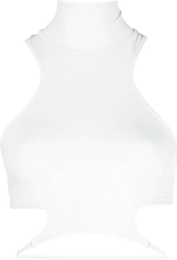 ANDREĀDAMO Cropped top Wit