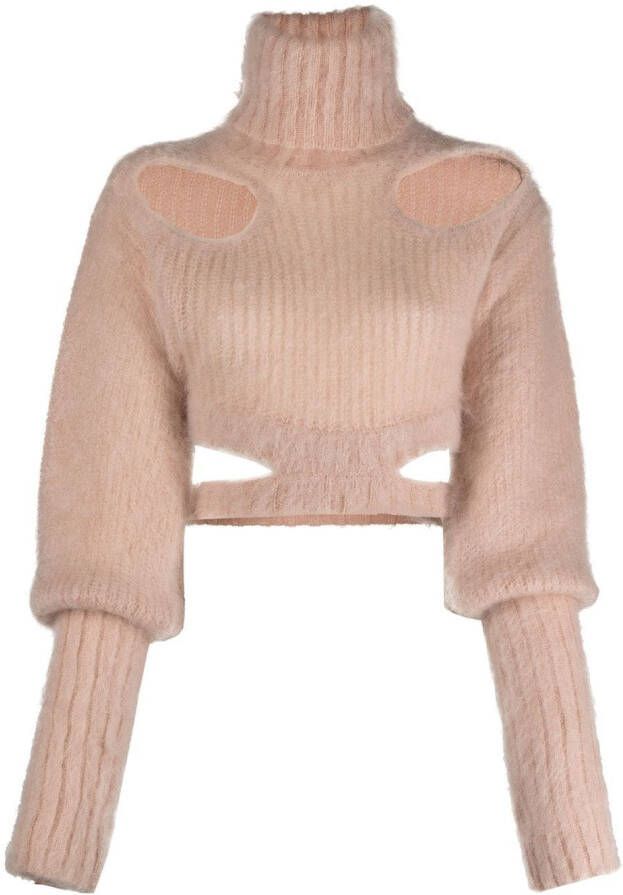 ANDREĀDAMO Cropped trui Roze