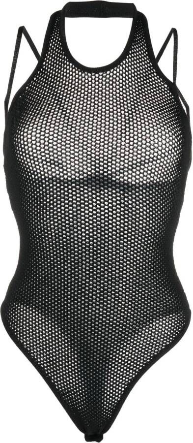 ANDREĀDAMO Tanktop met gekruiste bandjes Zwart