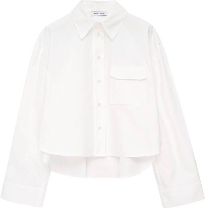ANINE BING Boxy blouse Wit