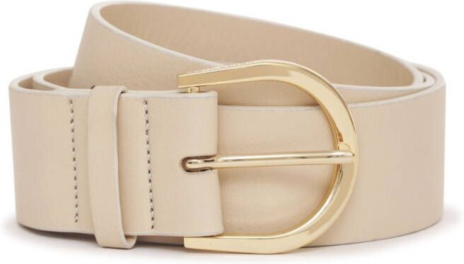 ANINE BING Leren riem Beige