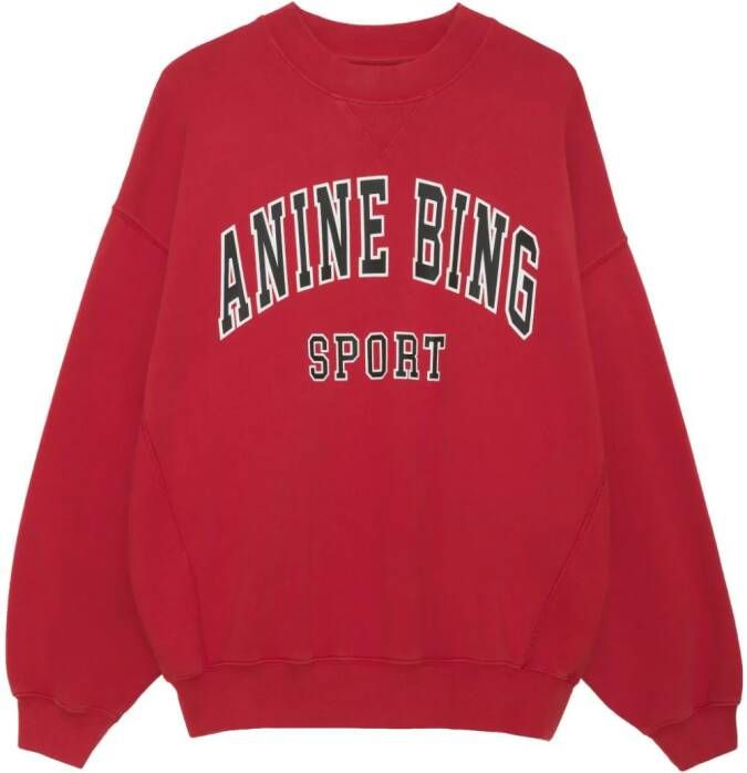 ANINE BING Jaci sweater van biologisch katoen Rood