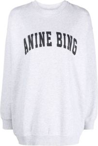ANINE BING Sweater met logoprint Grijs