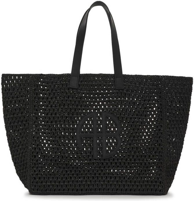 ANINE BING Rio grote shopper Zwart