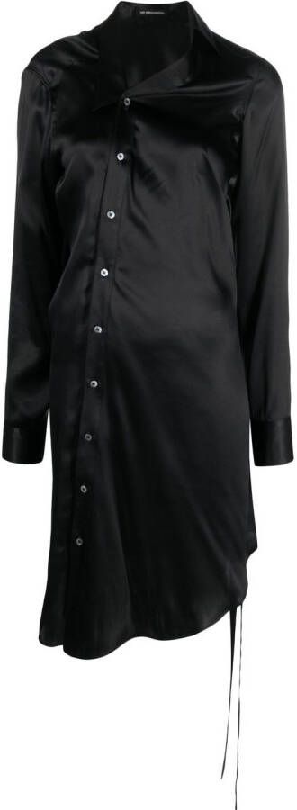 Ann Demeulemeester Asymmetrische blousejurk Zwart