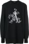 Ann Demeulemeester Blanche casual sweater met print Zwart - Thumbnail 1