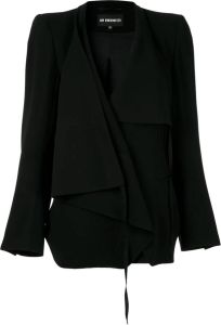 Ann Demeulemeester Colbert met vallende voorkant Zwart