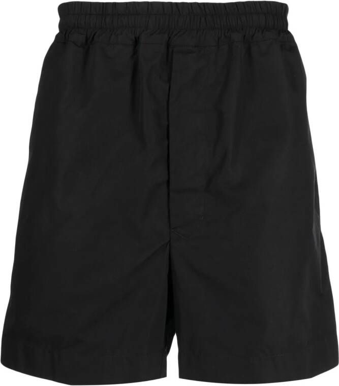 Ann Demeulemeester Shorts met elastische tailleband Zwart