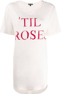 Ann Demeulemeester T-shirt met print Roze
