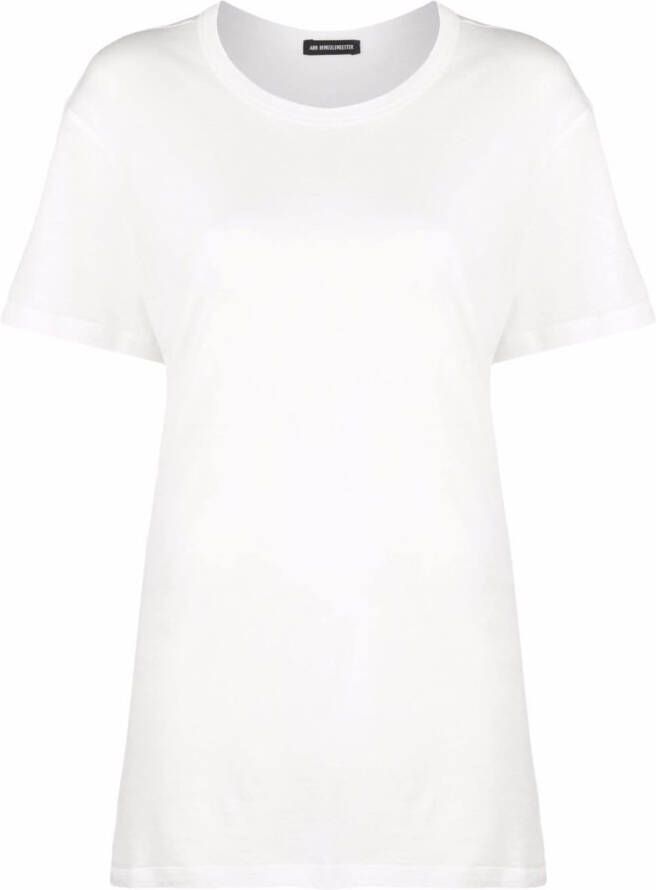 Ann Demeulemeester T-shirt met ronde hals Wit