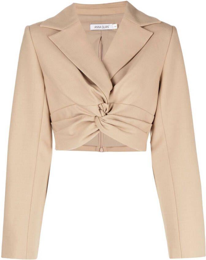 Anna Quan Cropped blazer Bruin