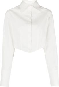 Anna Quan Cropped blouse Wit