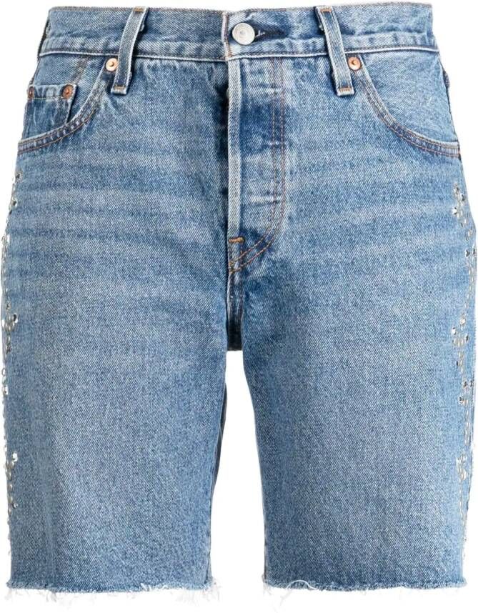 Anna Sui Denim shorts Blauw