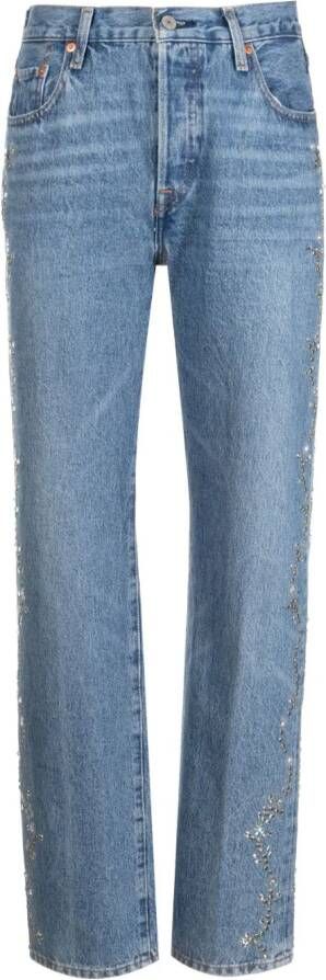 Anna Sui Jeans verfraaid met ringlets Blauw