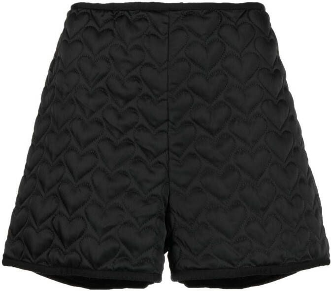 Anna Sui Shorts met hartpatroon Zwart