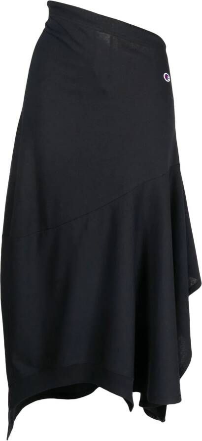 Anrealage x Champion asymmetrische rok Zwart