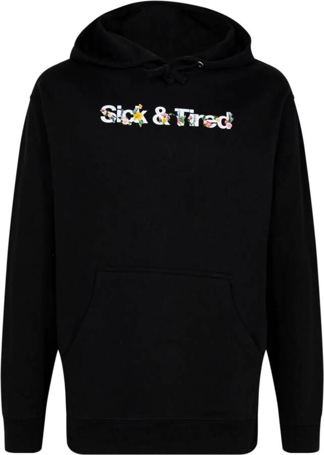 Anti Social Club Hoodie met print Zwart
