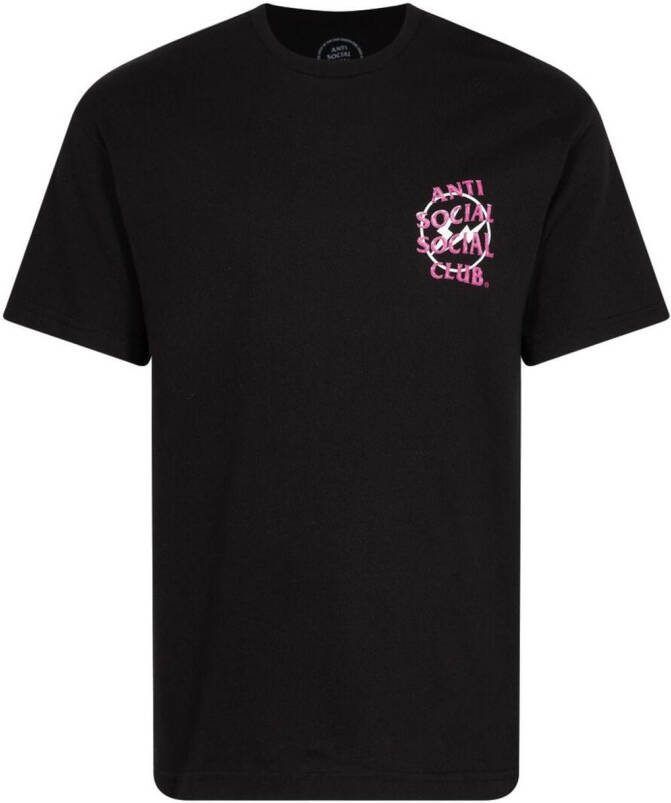 Anti Social Club T-shirt met print Zwart