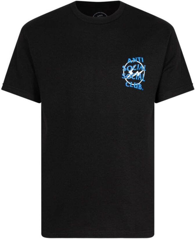 Anti Social Club T-shirt met print Zwart