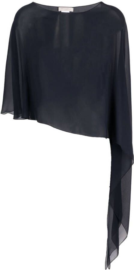 Antonelli Asymmetrische blouse Zwart