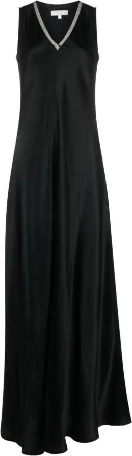 Antonelli Maxi-jurk verfraaid met strass Zwart