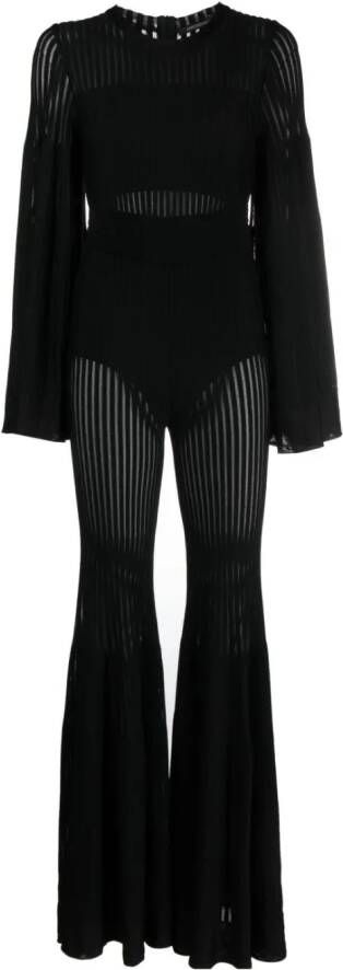 Antonino Valenti Flared jumpsuit Zwart