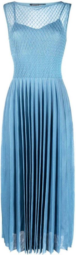 Antonino Valenti Jurk met plooirok Blauw