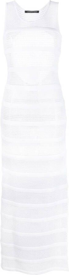 Antonino Valenti Doorzichtige maxi-jurk Wit