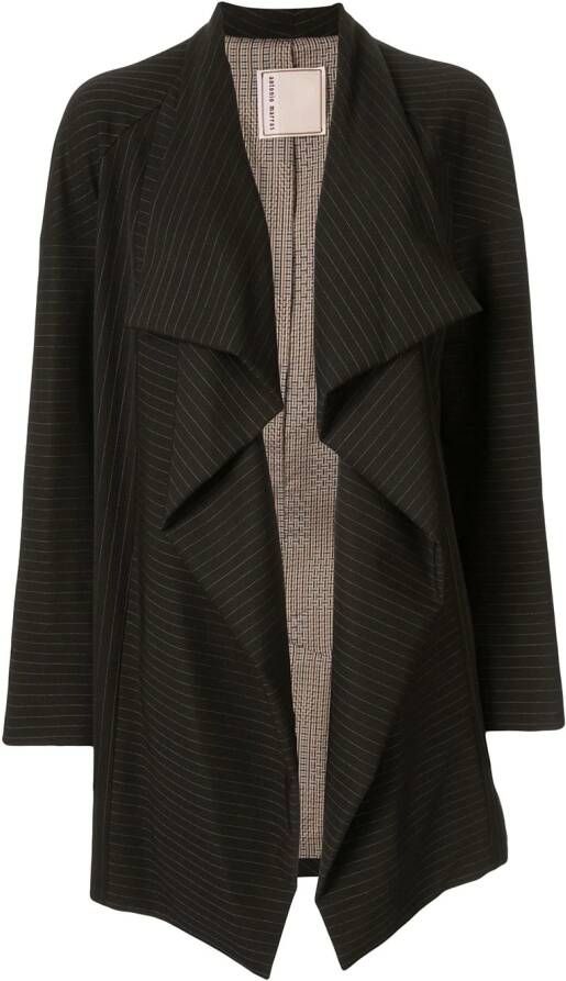 Antonio Marras Gestreepte blazer Zwart