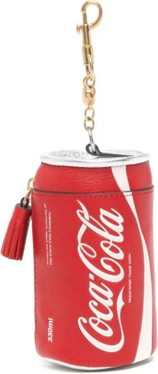 Anya Hindmarch Coca Cola leren portemonnee Rood