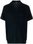 A.P.C. Agustino fleece poloshirt Blauw - Thumbnail 1