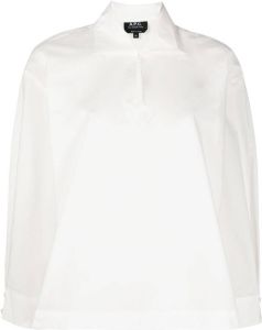 A.P.C. Katoenen blouse Wit
