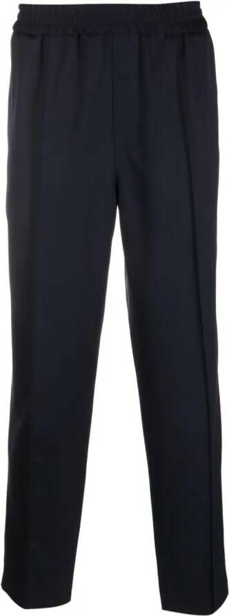 A.P.C. Broek met elastische taille Blauw