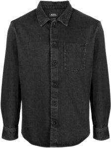 A.P.C. Button-up overhemd Zwart